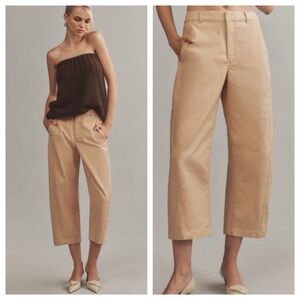 NWT Anthropologie Maeve Curved Cropped Chino Pants